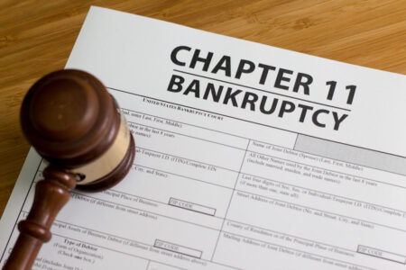 chapter 11 bankruptcy form with gavel