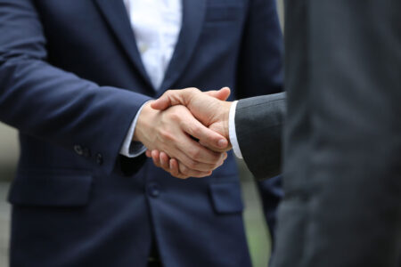 businessmen shaking hands