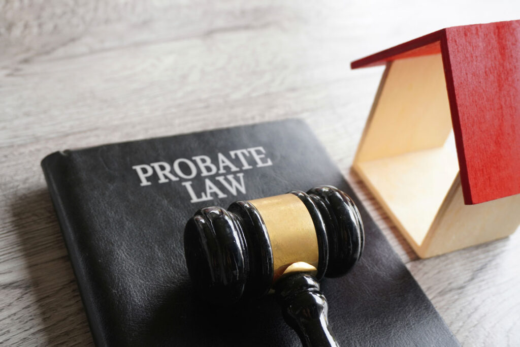 gavel on top of a probate law book