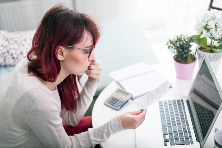 Woman looking worried